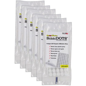 StikkiWorks STK02100-6 Stikkidots 100 Dots Per Pk (6 PK)