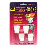 Stikkiworks STK03020 Stikkihooks 4-Pk White