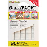 StikkiWorks STKST80W Stikki Tack 80 White Tabs