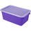 Storex STX62411U06C Small Cubby Bin With Cover Purple, Classroom, Price/Each