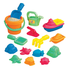 Small World Toys SWT4830311 15-Piece Toddler Sand Assortment