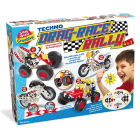 Small World Toys SWT9725986 Techno Drag Race Rally 4 In 1
