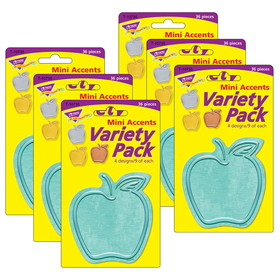 TREND T-10735-6 Apples Mini Accents Variety, Pack I Heart Metal (6 PK)