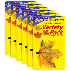 TREND T-10836-6 Classic Accents Maple Leaves, Mini Variety Pk-Discovery (6 PK)