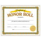 Trend Enterprises T-11307 Certificate Of Honor Roll 30/Pk