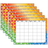 TREND T-1170-6 Wipe-Off Chart Calendar, 22X28 (6 EA)