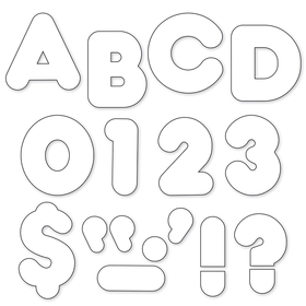 Trend Enterprises T-1567 Ready Letters 4 Inch Casual White