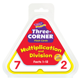 Trend Enterprises T-1671 Three-Corner Flash Cards 48/Pk Multiplication & Division