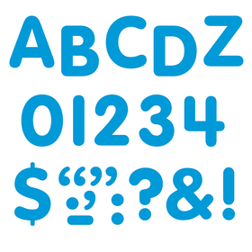 Trend Enterprises T-1781 Stick-Eze 1 Letters Numbers Blue 126 Punctuation Marks
