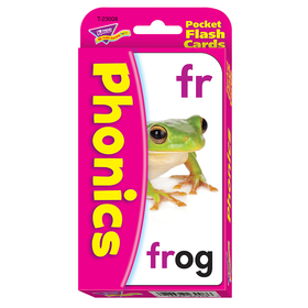 Trend Enterprises T-23008 Pocket Flash Cards Phonics 56-Pk 3 X 5 Two-Sided Cards