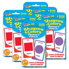 TREND T-24007-6 Challenge Cards Colors And, Shape (6 EA)