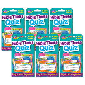 TREND T-24703-6 Challenge Cards Bible Times, Quiz (6 EA)