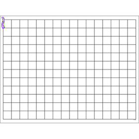 Trend Enterprises T-27305 Graphing Grid Small Squares Wipe Off Chart 17X22