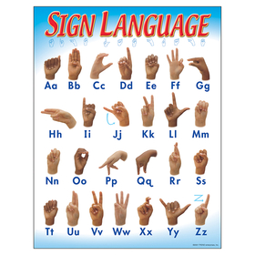 Trend Enterprises T-38039 Chart Sign Language 17 X 22 Gr 1-2