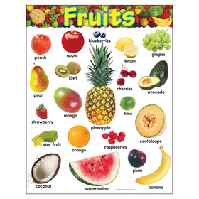 Trend Enterprises T-38247 Learning Chart Fruits