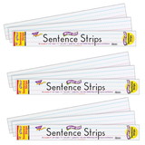 TREND T-4001-3 Wipe-Off Sentence Strips, 30 Per Pk 24X3 (3 EA)