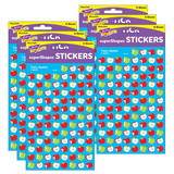 TREND T-46070-6 Supershapes Stickers Tasty, Apples (6 PK)
