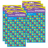 TREND T-46075-6 Happy Apples Supershape, Superspots / Shapes Stickers (6 PK)