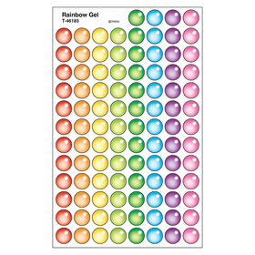 Trend Enterprises T-46183 Rainbow Gel Superspots Stickers