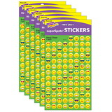 TREND T-46201-6 Emoji Cheer Stickers, Superspots (6 PK)