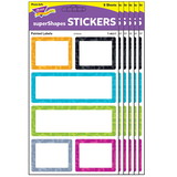 TREND T-46317-6 Painted Labels Supershapes, Stickers Large Color Harmony (6 PK)