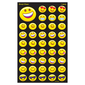 Trend Enterprises T-46340 Emoji Cheer Supershape Stickers Lg