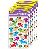 TREND T-46347-6 Puppy Pals Stickers Lg, Supershape (6 PK)