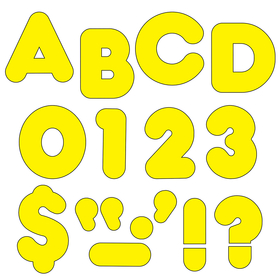 Trend Enterprises T-464 Ready Letters 4 Inch Casual Yellow