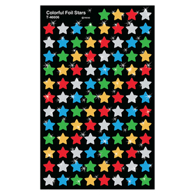 Trend Enterprises T-46606 Supershapes Colorful Foil Stars