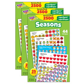 TREND T-46914-3 Stickers Seasons Colossal, Variety Pk (3 PK)