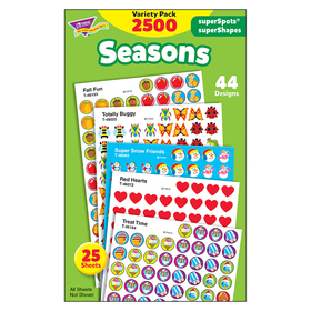 Trend Enterprises T-46914 Stickers Seasons Colossal Variety Pk