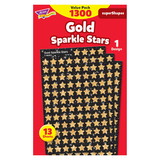 TREND T-46935 Gold Sparkle Stars Supershapes, Value Pack