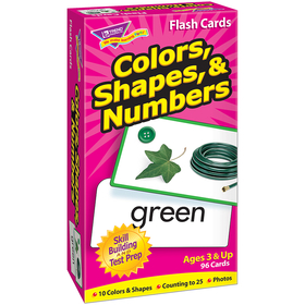 Trend Enterprises T-53011 Flash Cards Colors Shapes 96/Box Numbers