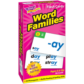 Trend Enterprises T-53014 Flash Cards Word Families 96/Box