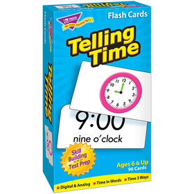 Trend Enterprises T-53108 Flash Cards Telling Time 96/Box