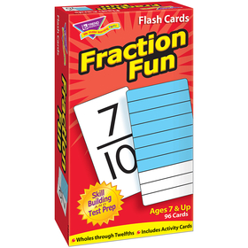 Trend Enterprises T-53109 Flash Cards Fraction Fun 96/Box
