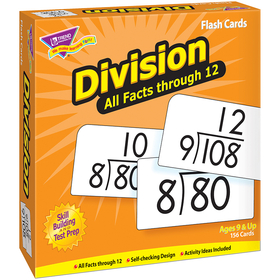Trend Enterprises T-53204 Flash Cards All Facts 156/Box 0-12 Division
