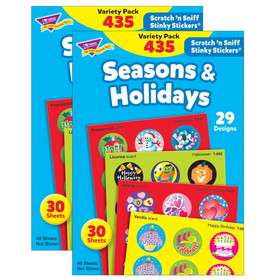TREND T-580-2 Stinky Stickers Seasons &, Holidays Jumbo Variety 432 Per Pk (2 PK)