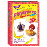 TREND T-58007-6 Match Me Card Rhym 52 Per Bx, Words 2-Sided Cards Ages 5 & Up (6 EA)