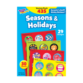 Trend Enterprises T-580 Stinky Stickers Seasons & 432/Pk Holidays Jumbo Variety