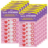 TREND T-6306-12 Sparkle Stickers Shimmering, Hearts (12 PK)