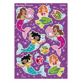 TREND T-63364 Mermaids & Friends Sparkle Stickers, 18 Ct