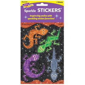 TREND T-63367 Shiny Lizards Large Sparkle Stickrs, 8 Ct