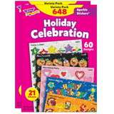 TREND T-63903-2 Holiday Celebration Sparkle, Stickers (2 PK)