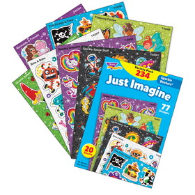 TREND T-63911 Just Imagine Sparkle Stickers, Variety Pack
