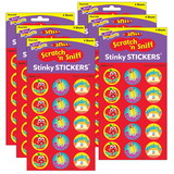 TREND T-6418-6 Stinky Stickers School Time (6 PK)