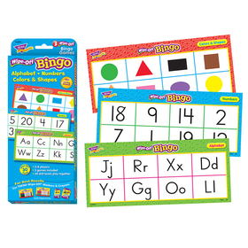 Trend Enterprises T-6601 Alphabet Numbers Colors & Shapes - Wipe Off Bingo