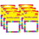 TREND T-68015-6 Name Tags Rainbow Plaid, 36 Per Pk (6 PK)