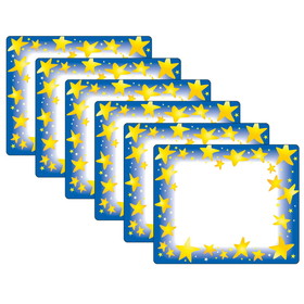 TREND T-68022-6 Star Brights Name Tags (6 PK)