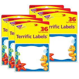 TREND T-68083-6 Sea Buddies Terrific Labels (6 PK)